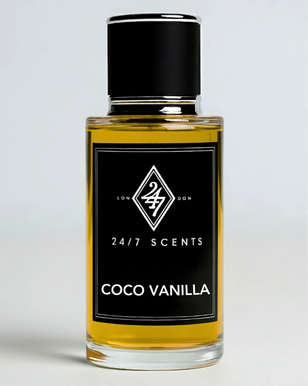 Coco Vanilla – a luxury fragrance with coconut, peach, jasmine, and vanilla. Exotic, sweet, and long-lasting, perfect for everyday wear or special occasions.”