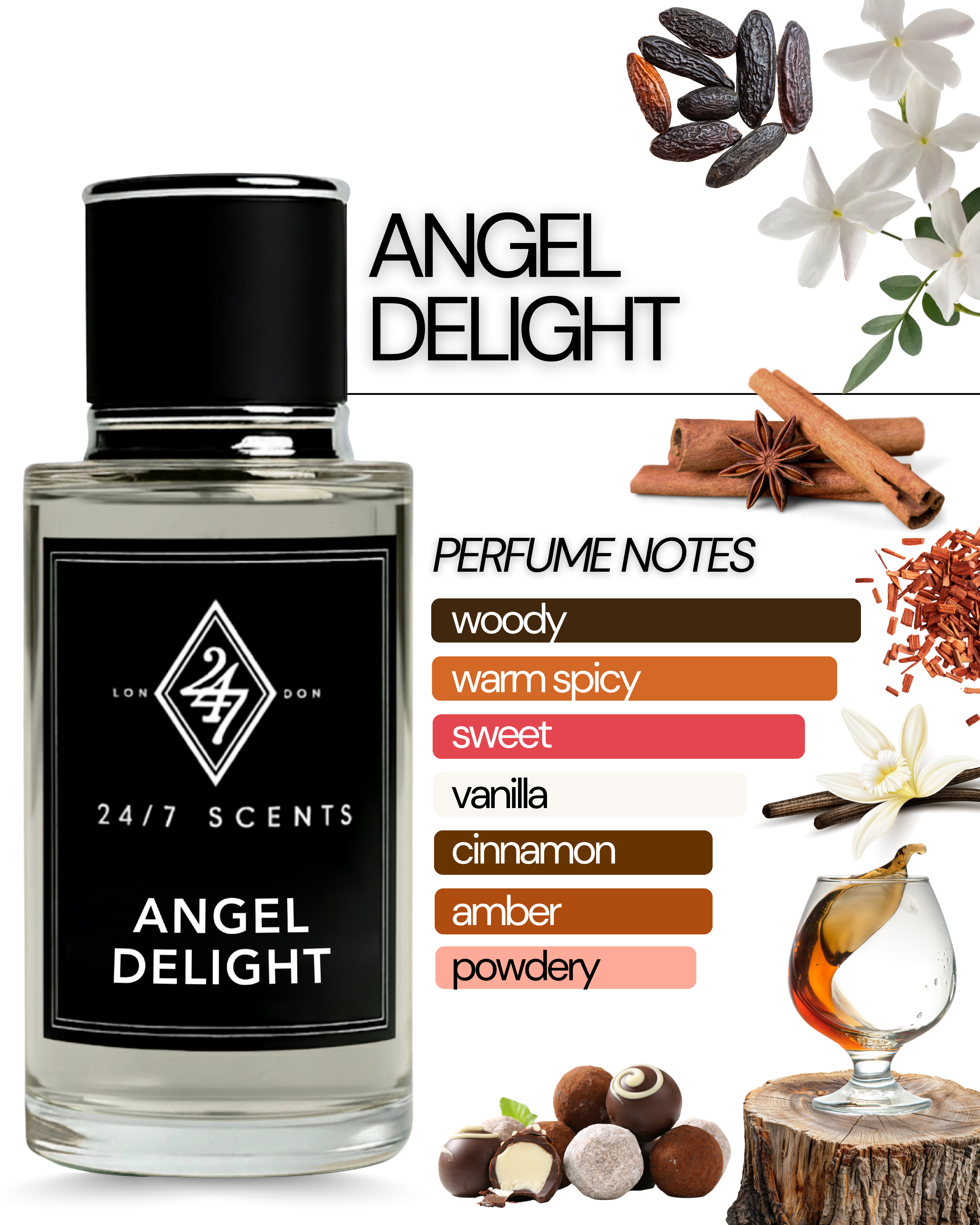 Luxurious, addictive, and unforgettable — Angel Delight Eau de Parfum captures the essence of indulgence in every spray. 