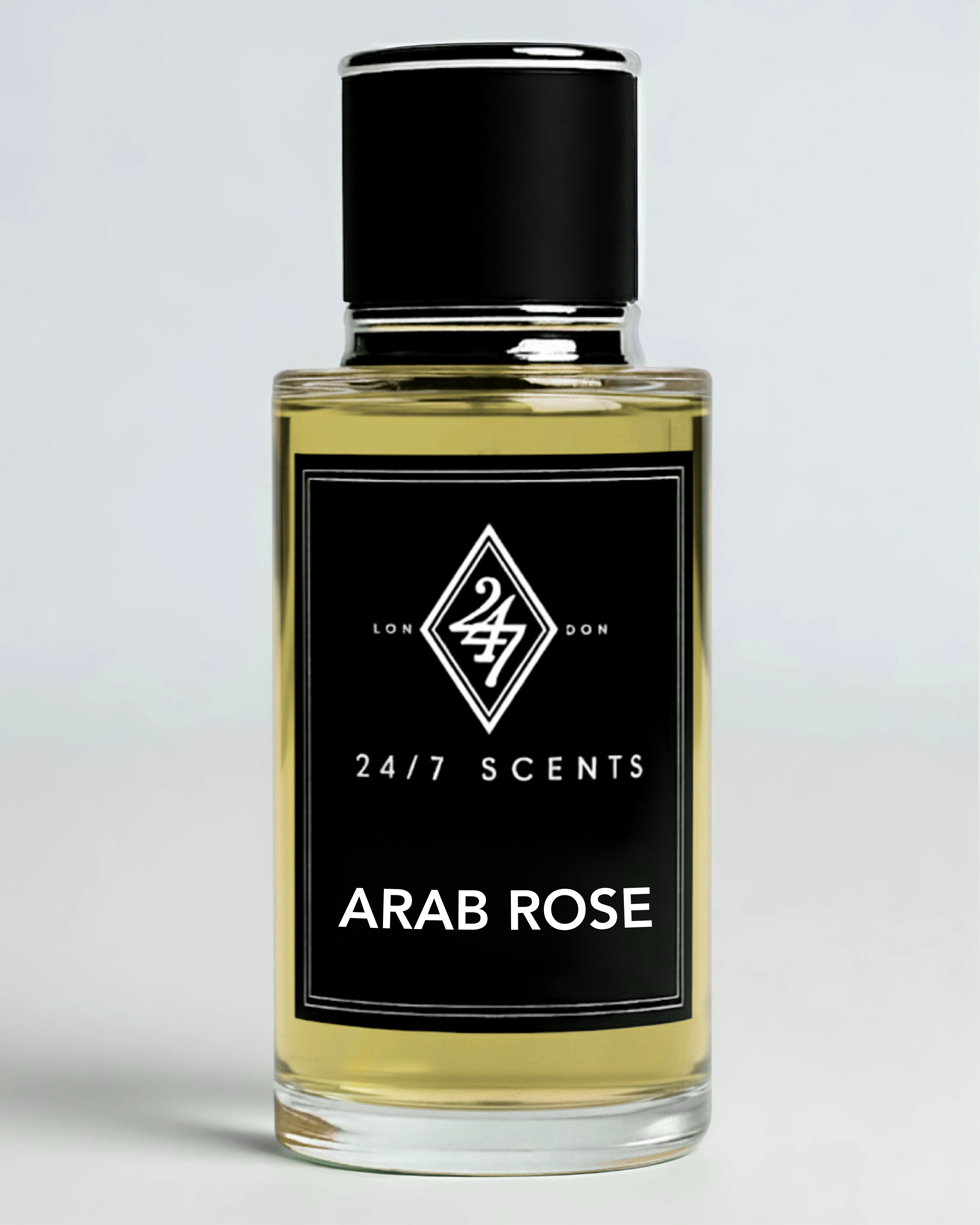 Arab Rose – a luxury fragrance with rose, oud, vanilla, and patchouli. A bold, elegant, and long-lasting scent for evening wear and special occasions.