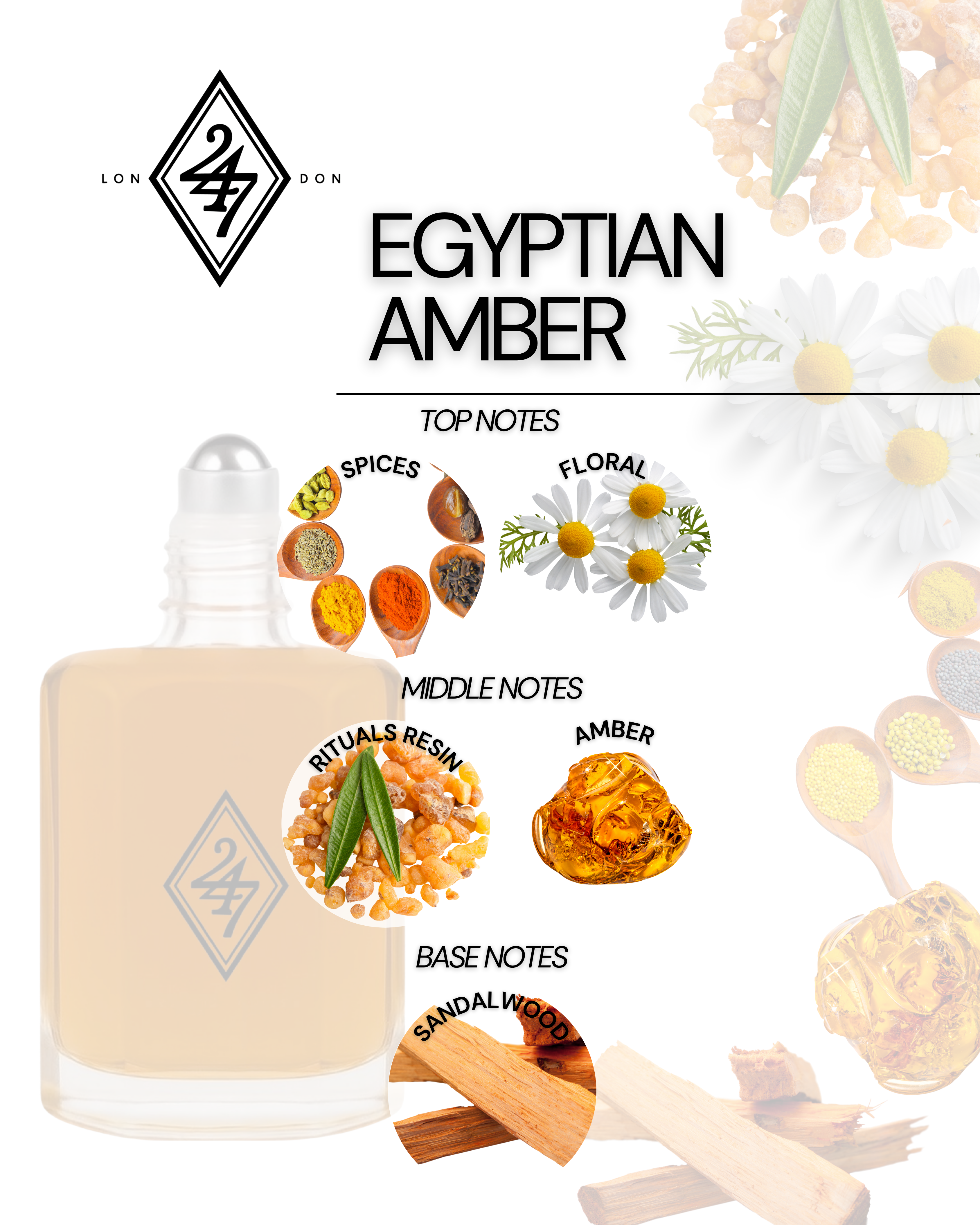 Egyptian Amber Perfume Oil – warm, resinous & luxurious with amber, spices & sandalwood. Alcohol-free, long-lasting, and unisex.