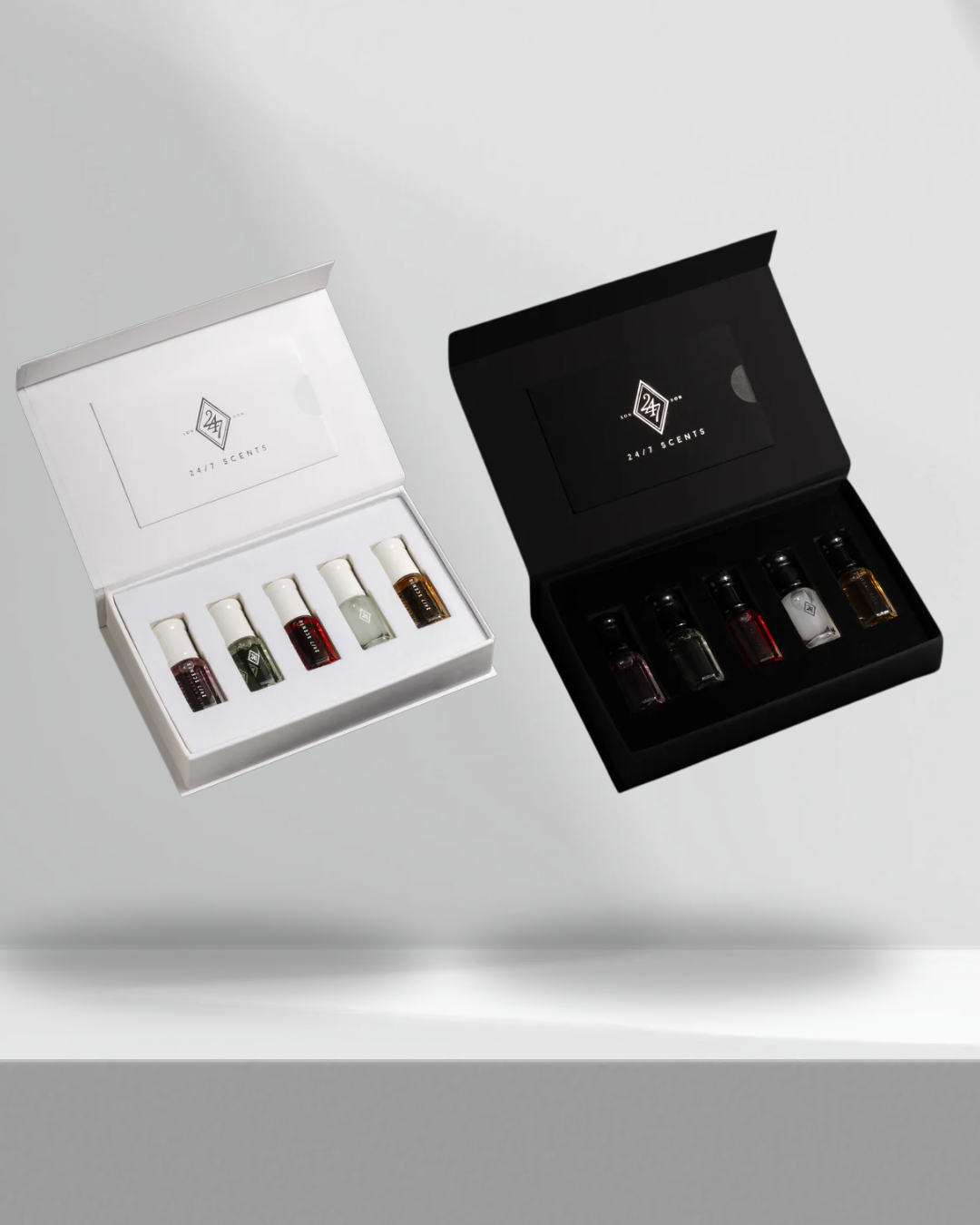 Discover our Luxury Fragrance Oil Gift Box with 5 premium 3ml oils. Long-lasting, elegant scents – perfect for gifting or personal use.