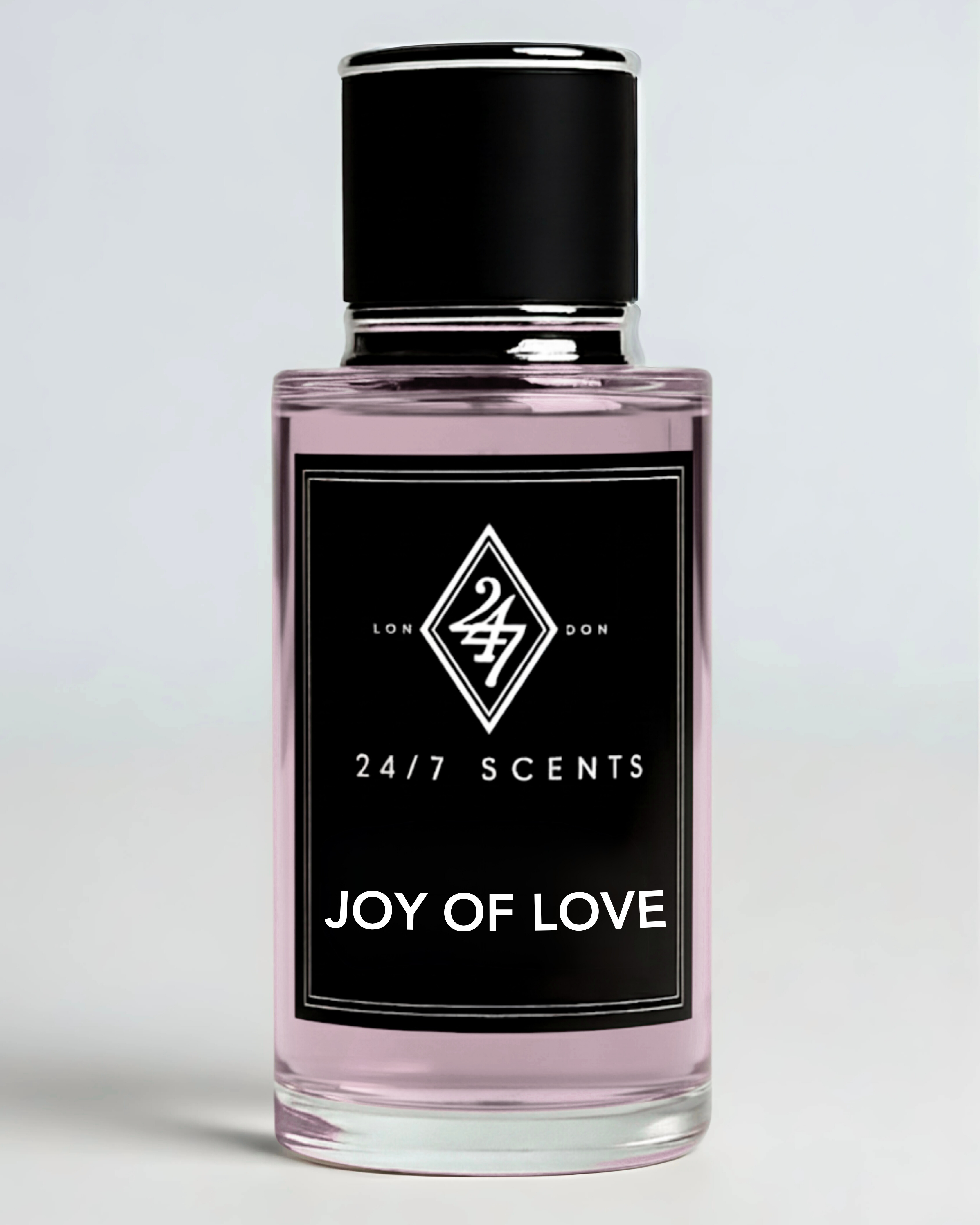 Joy of Love Eau de Parfum (50ml). A luxurious rose and oud fragrance with saffron, ambergris, and black pepper. Elegant, powerful, and long-lasting.