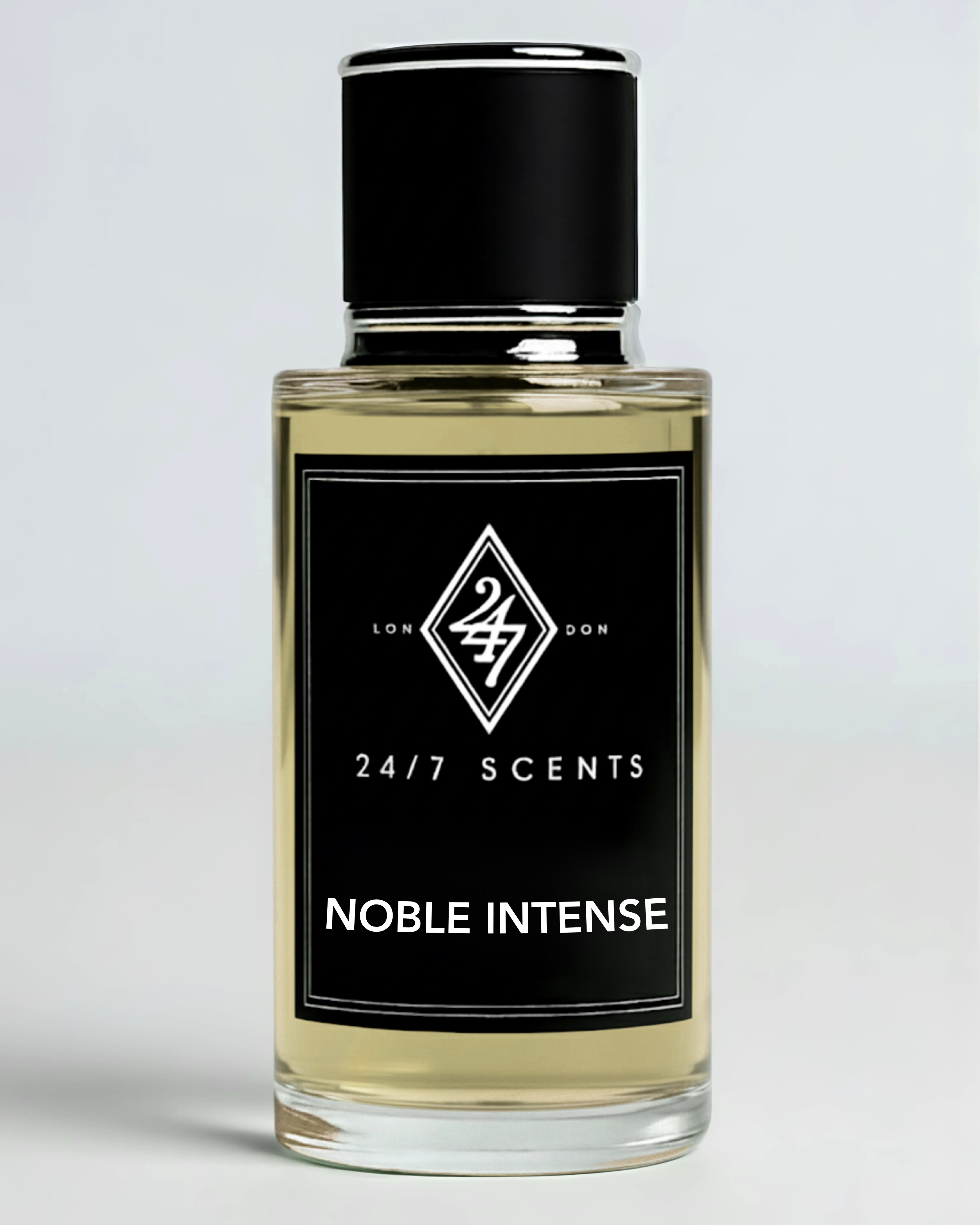Noble Intense Eau de Parfum (50ml). A rich vanilla fragrance with cacao, ginger, and lavender. Long-lasting, elegant, and luxurious.