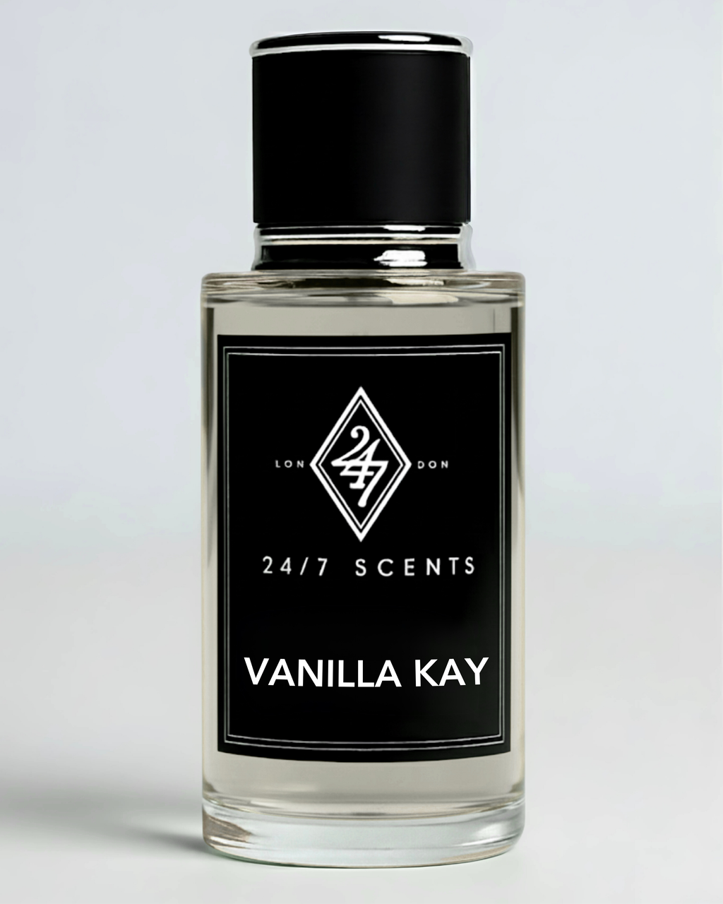 Vanilla Kay Eau de Parfum 50ml – A sweet unisex fragrance with vanilla orchid, jasmine, brown sugar & tonka bean, finished with amber, musk, amberwood & patchouli. Addictive & long-lasting.
