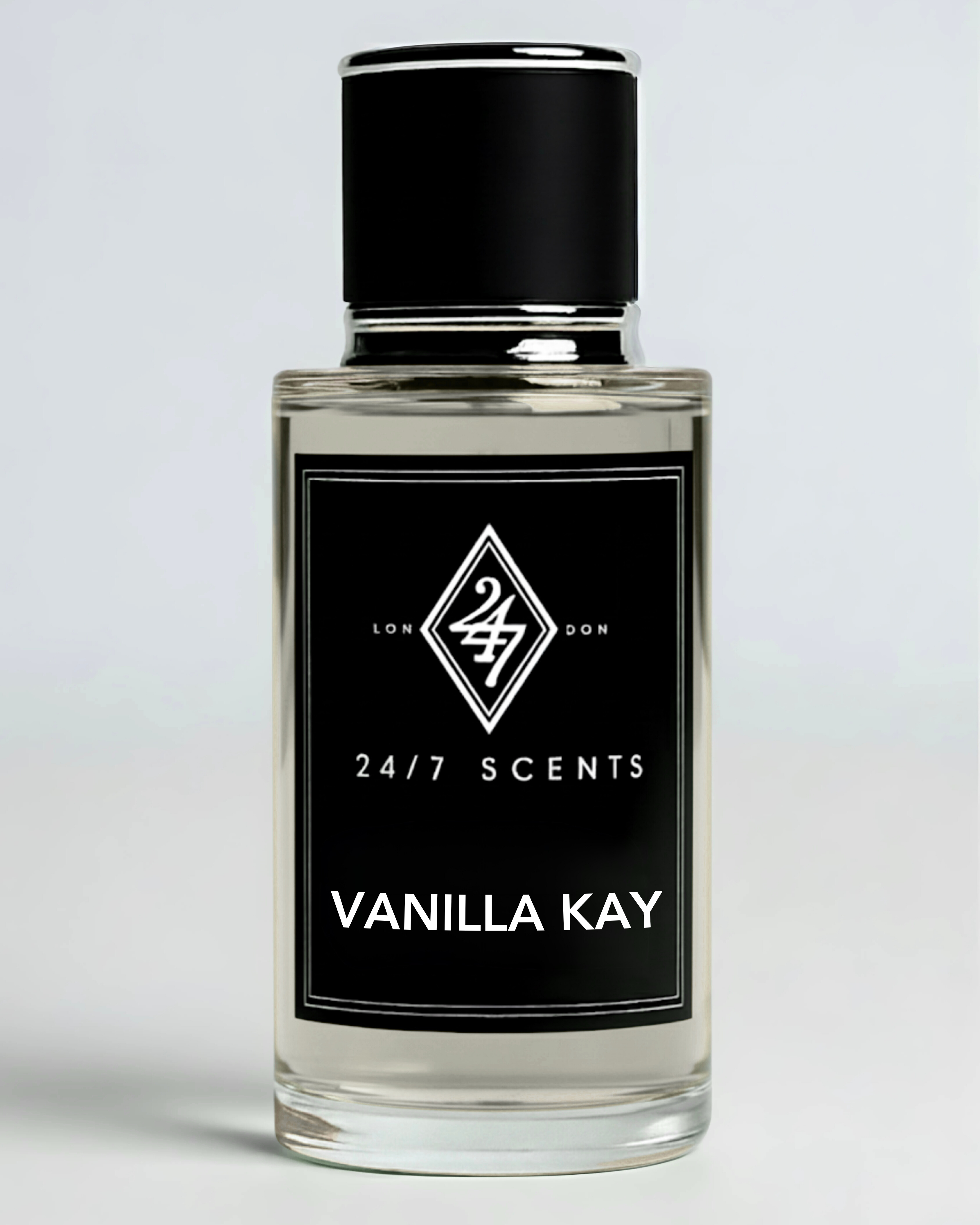 Vanilla Kay Eau de Parfum 50ml – A sweet unisex fragrance with vanilla orchid, jasmine, brown sugar & tonka bean, finished with amber, musk, amberwood & patchouli. Addictive & long-lasting.
